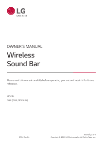 Manual LG DGX Home Theater System