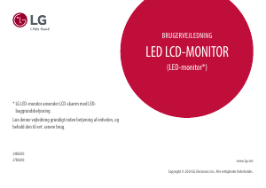 Brugsanvisning LG 24BA850-B LCD-skærm