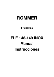 Manual de uso Rommer FLE 149 INOX Refrigerador