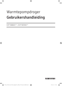 Handleiding Samsung DV90DB8845GH Wasdroger