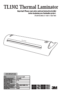 Manual Scotch TL1302 Laminator