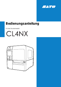 Bedienungsanleitung SATO CL4NX Etikettendrucker