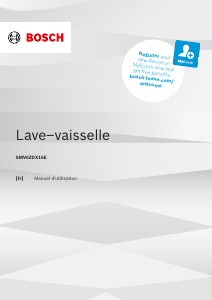 Mode d’emploi Bosch SMV6ZDX16E Lave-vaisselle