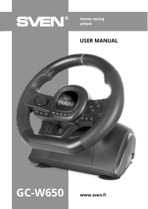 Руководство Sven GC-W650 Racing Wheel Игровой контроллер