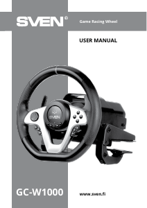Handleiding Sven GC-W1000 Racing Wheel Gamecontroller