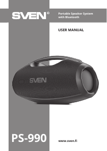 Handleiding Sven PS-990 Luidspreker
