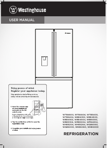 Bruksanvisning Westinghouse WBE4302BC Kyl-frys