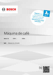 Manual Bosch CTL7181B0 Máquina de café expresso