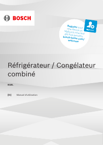 Mode d’emploi Bosch KGN39VXAU Réfrigérateur combiné
