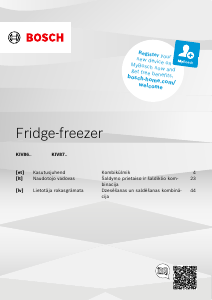 Rokasgrāmata Bosch KIV875SE0 Ledusskapis ar saldētavu