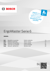 Прирачник Bosch MSM6M630 ErgoMaster Serie 6 Рачен блендер
