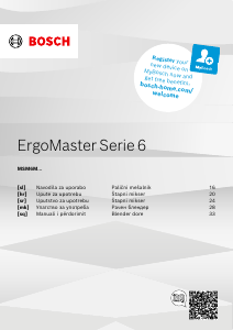 Прирачник Bosch MSM6M852 ErgoMaster Serie 6 Рачен блендер