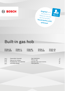 Használati útmutató Bosch PCS7A5M90 Főzőlap