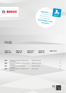 Kullanım kılavuzu Bosch PKG775FP2E Ocak
