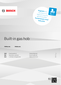 Rokasgrāmata Bosch PRP6A6H40 Plīts virsma