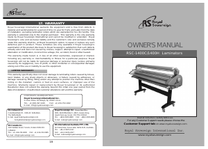 Handleiding Royal Sovereign RSC-1400C Lamineermachine