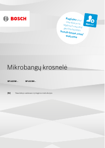 Vadovas Bosch BFL623MB3 Mikrobangų krosnelė