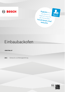 Bedienungsanleitung Bosch CMG736AB1F Backofen