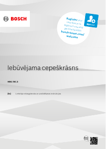 Rokasgrāmata Bosch HBG478CB3 Cepeškrāsns