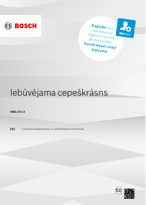 Rokasgrāmata Bosch HBG517CW3 Cepeškrāsns