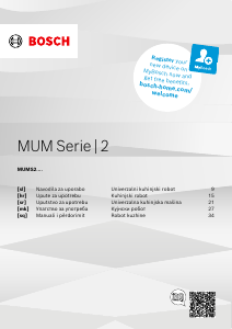 Прирачник Bosch MUMS2EW00G Кујнски миксер со сад