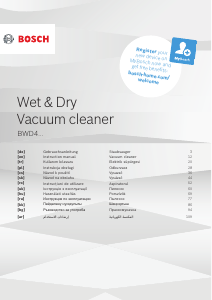 Εγχειρίδιο Bosch BWD421PRO AquaWash&Clean Ηλεκτρική σκούπα