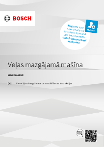 Rokasgrāmata Bosch WGB254A0SN Veļas mašīna