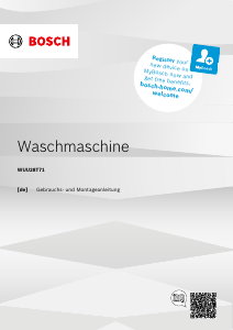Bedienungsanleitung Bosch WUU28T71ES Waschmaschine