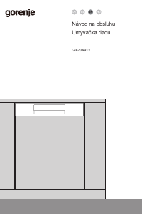 Návod Gorenje GI673A91X Umývačka riadu