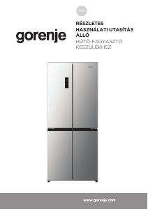 Használati útmutató Gorenje NRM819E61X Hűtő és fagyasztó