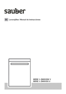 Manual de uso Sauber SERIE1-DW6103WV Lavavajillas