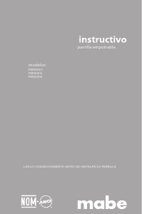 Manual de uso Mabe PMI6003I Placa