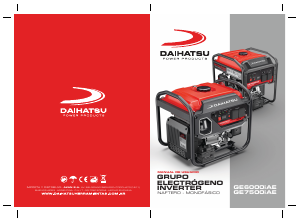 Manual de uso Daihatsu GE7500iAE Generador