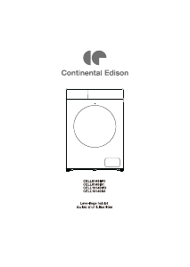 Mode d’emploi Continental Edison CELL8140IW1 Lave-linge