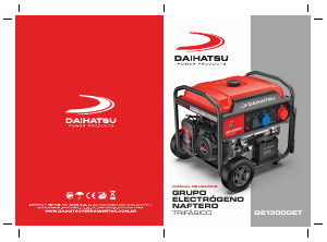 Manual de uso Daihatsu GE13000ET Generador