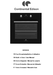 Mode d’emploi Continental Edison CEF65CI Four
