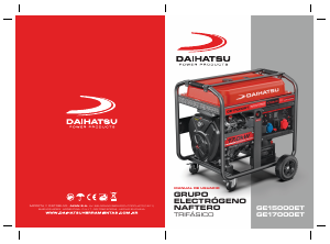 Manual de uso Daihatsu GE15000ET Generador