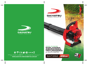 Manual de uso Daihatsu SAT262 Soplador de hojas