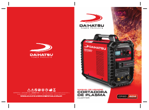 Manual de uso Daihatsu CP40 Maquina de soldar