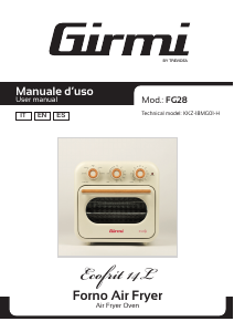 Manuale Girmi FG28 Forno