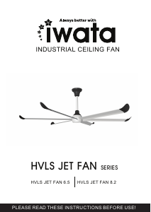 Handleiding Iwata HVLS JET FAN 6.5 Plafondventilator