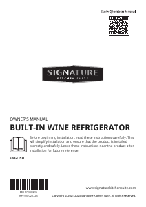 Manual LG SKSCW182RP Signature Wine Cabinet