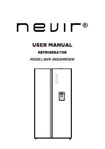 Manual de uso Nevir NVR-5902AMRIDW Frigorífico combinado