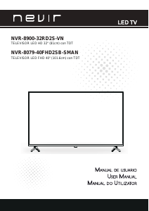 Manual de uso Nevir NVR-8900-32RD2S-VN Televisor de LED