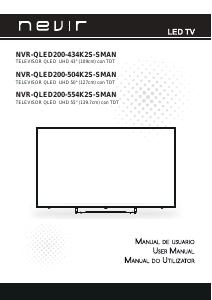 Manual de uso Nevir NVR-QLED200-434K2S-SMAN Televisor de LED