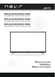 Manual de uso Nevir NVR-QLED100-504K2S-SMAN Televisor de LED