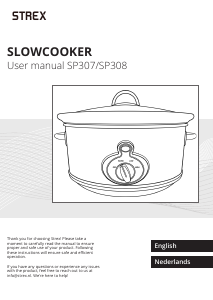 Bruksanvisning Strex SP308 Slow cooker