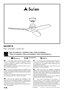 Manual Sulion Balcony XL Ventilador de teto