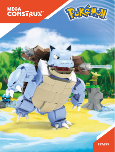 Vadovas Mega Construx set FPM99 Pokemon Blastoise