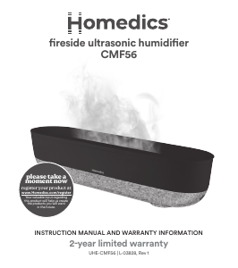 Manual de uso Homedics UHE-CMF56 Humidificador